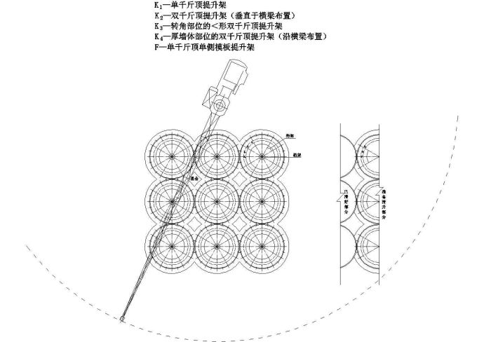 滑模分组布置图CAD图（内含一张CAD图）_图1