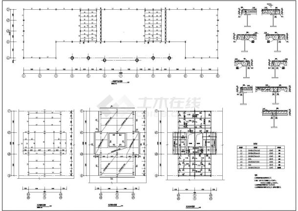 四川大型汽车城建筑钢结构施工cad设计方案图（大直径人工挖孔灌注桩）-图二
