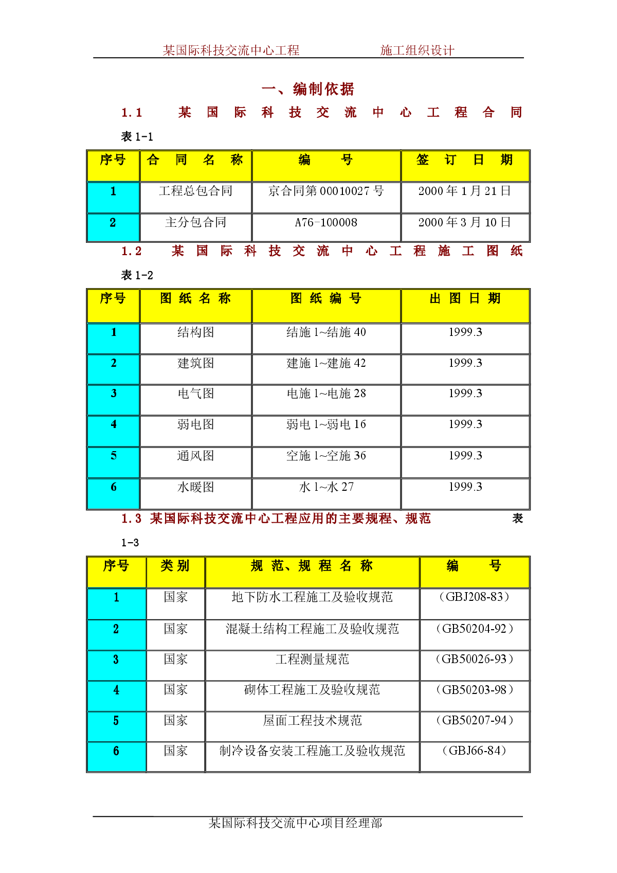 北京某国际科技交流中心大厦施工组织设计-图一