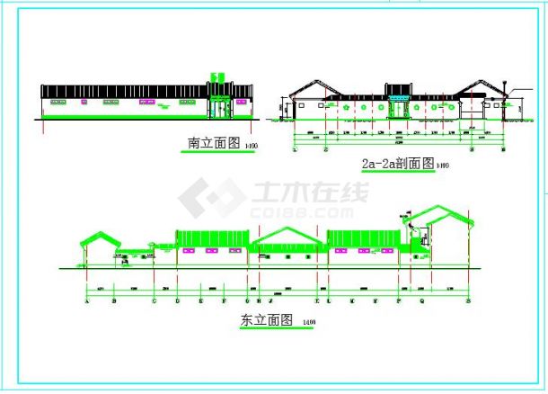 砖混结构北京四合院全套建筑设计cad施工图-图一