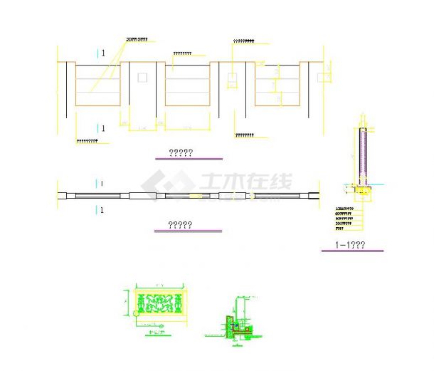 F010915组栏杆+围墙CAD图块资料合集.dwg-图一