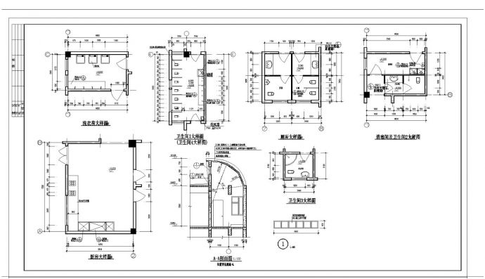 幼儿园建筑全套施工图CAD图_图1