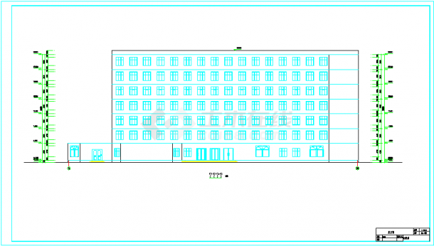 9000平米7层旅馆建筑、结构设计全套图纸【毕业设计】（含任务书，开题报告，计算书，图纸，说明）-图一