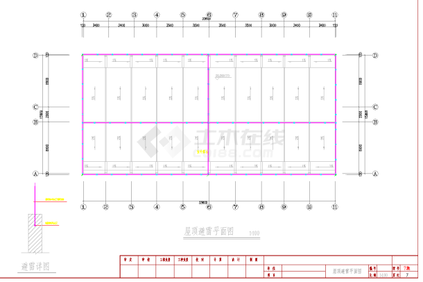 某地集体宿舍电气施工图CAD图纸-图一