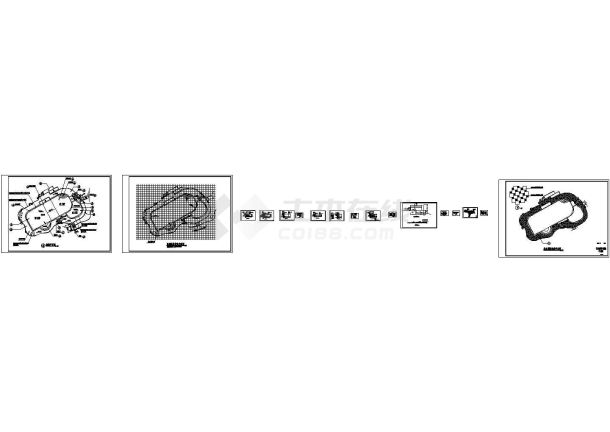 自然式游泳池施工大样图-图一