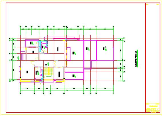 某双拼叠加别墅给排水设计cad施工图纸_图1