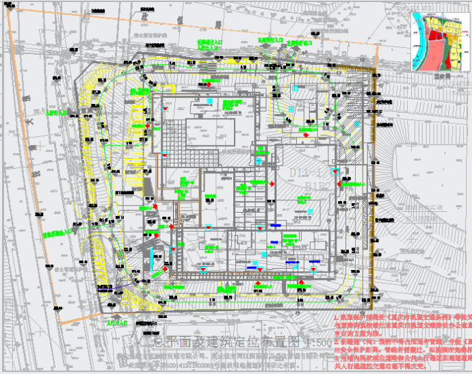 某地多层商业建筑给排水及消防CAD图纸_图1