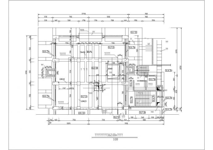 超实用的发电厂房安装间建筑结构图纸_图1