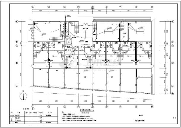 某住宅楼工程电气设计施工图（13张）-图二