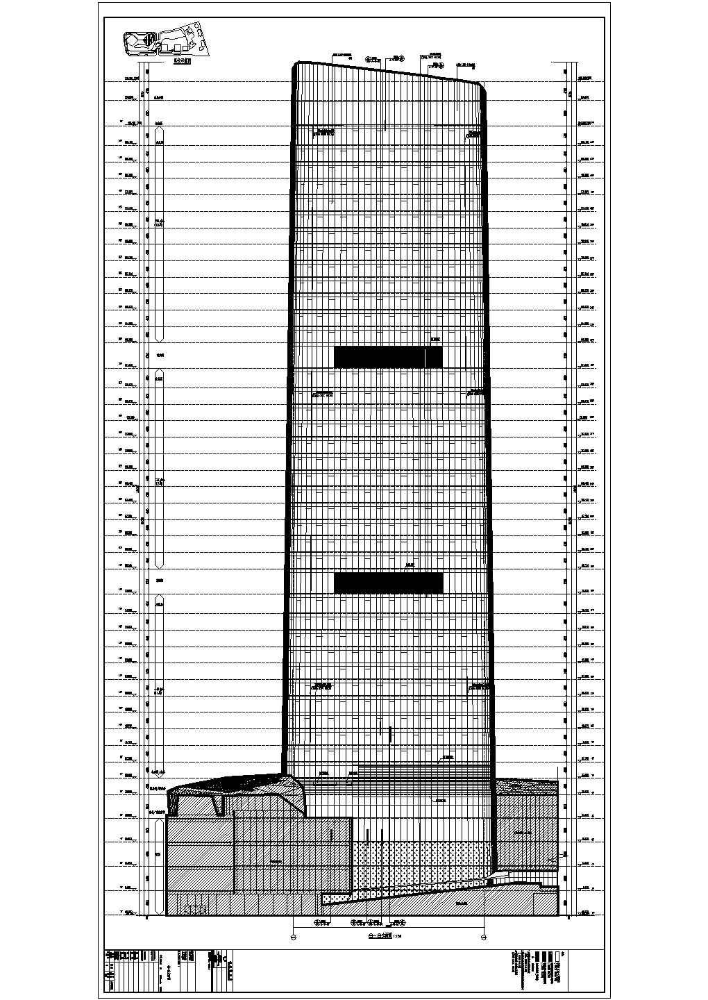 【四川省】超高层办公楼建筑设计施工图
