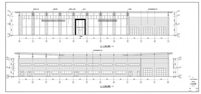 奔驰2层4S店修车库建筑设计施工图_图1