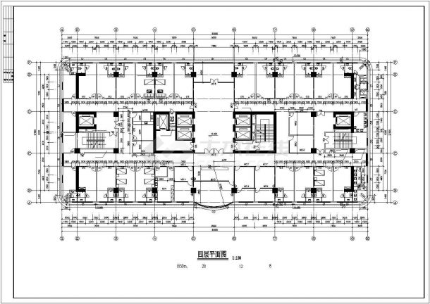 某人民医院各层平面建筑设计方案图-图二