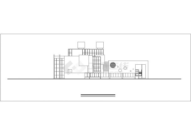【杭州】某三层十五班幼儿园建筑方案图（含效果图）-图一