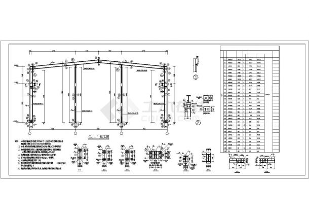 北方轻钢结构厂房建筑结构全套-图二