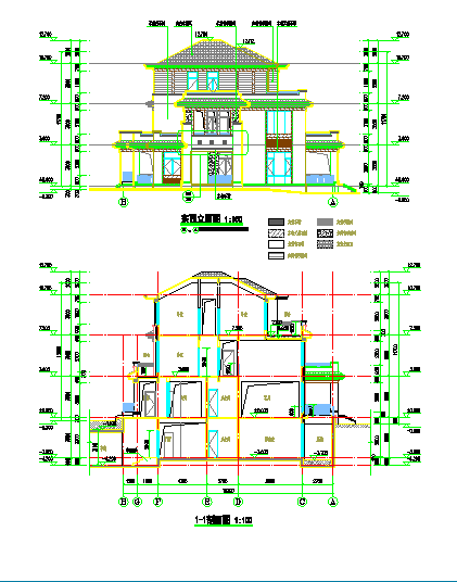 某三层住宅楼建筑设计图纸-图一