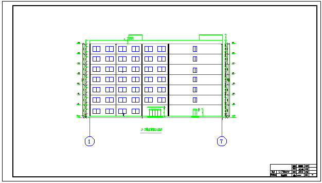 7200平米七层教学综合楼建筑、结构设计全套图（框架结构）毕业设计（计算书、任务书、封面、翻译、综述、摘要、开题报告、图纸）