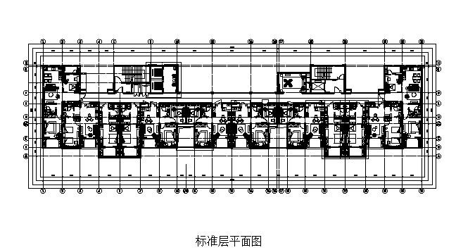 上海某老年公寓10栋插座电气施工图