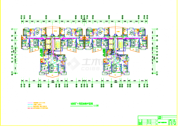 某地高层商住楼电气全套电施CAD图纸-图一