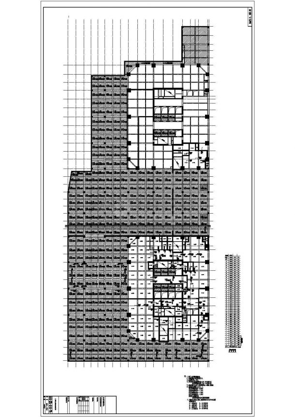 41层框架核心筒结构商业办公楼结构施工图-图一