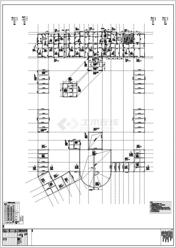 11层框剪结构大型医院结构施工图（桩基础）-图一