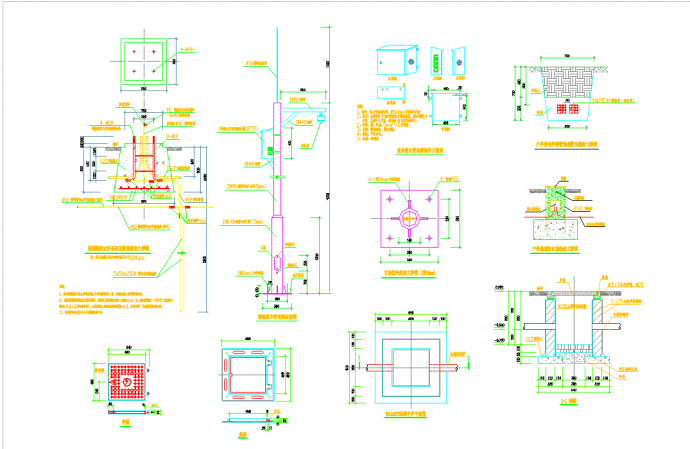 某地广东某绿化升级改造弱电电气施工图CAD图纸_图1