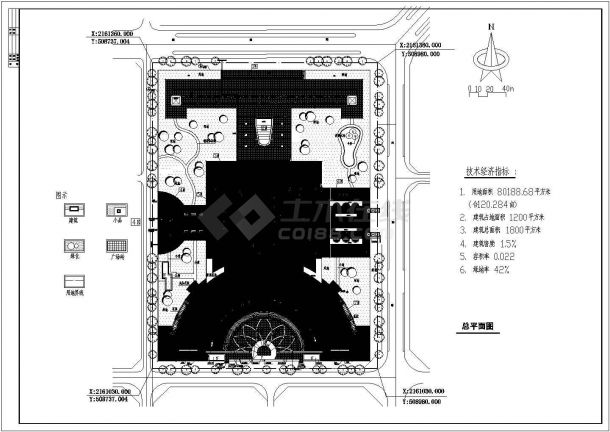 【海南】市民文化公园场地景观设计施工图-图二
