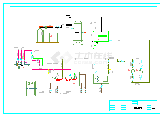 某工业厂房8T燃煤锅炉房设计施工图纸-图二