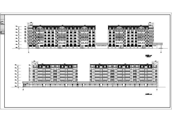 某高档小区三期55#、56#公寓楼施工图（含平立剖）_图1