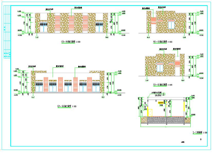 青岛某小区变电站（物业站+小区站）建筑施工图