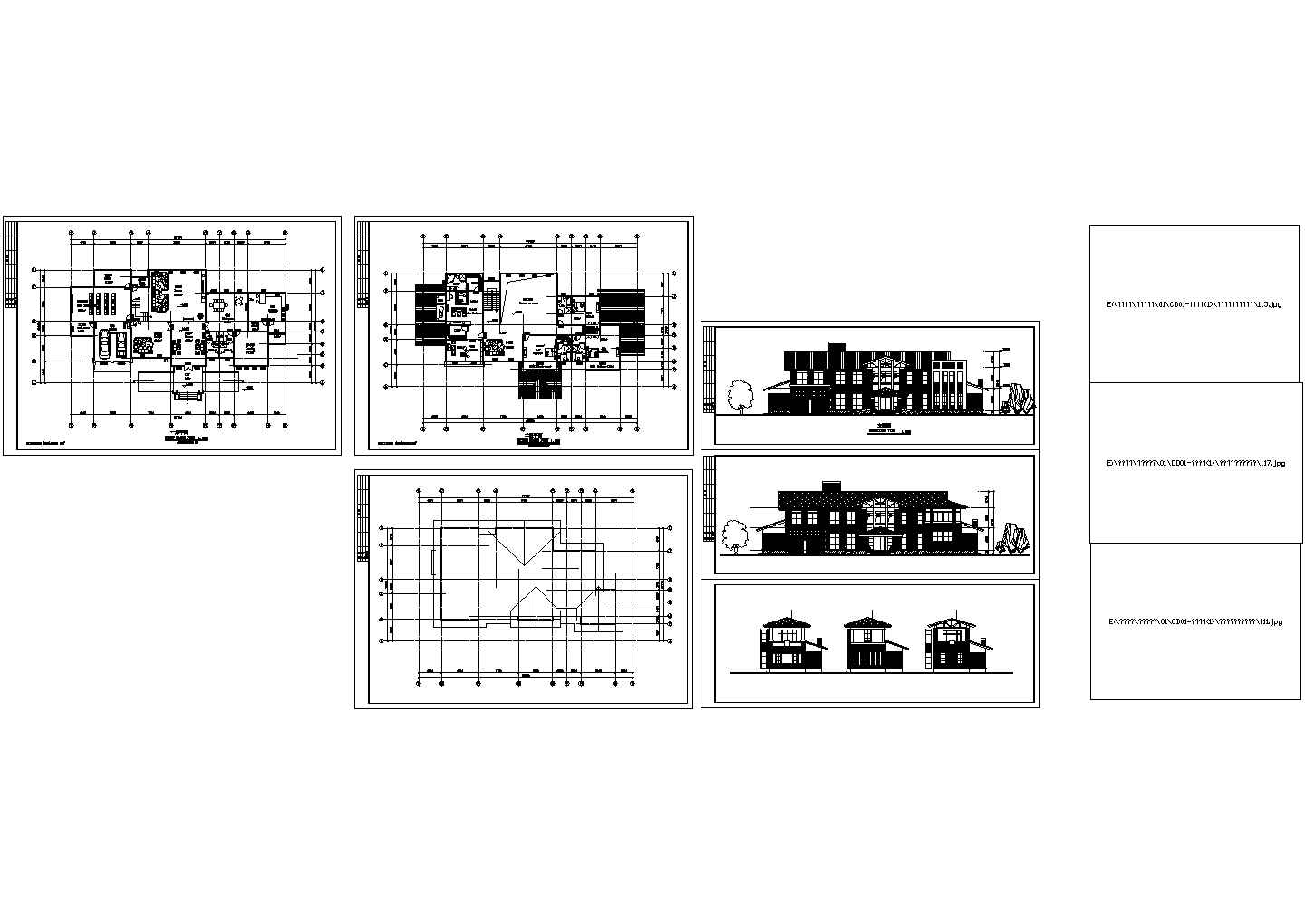 扬州市两层独立别墅方案设计含效果图