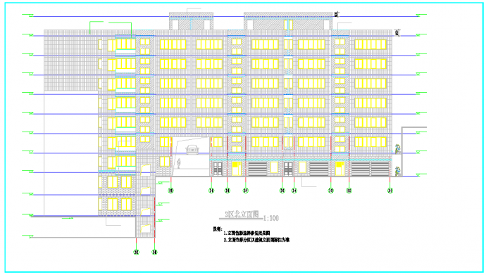 最新文化街住宅楼改造工程建筑设计施工图_图1