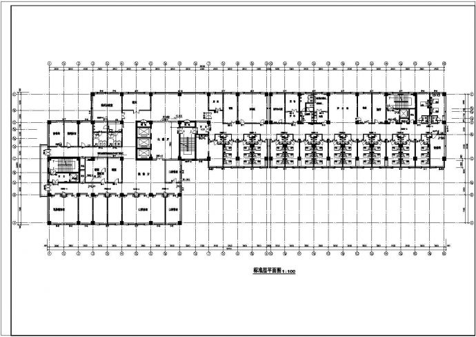 某大型综合医院CAD平面图_图1