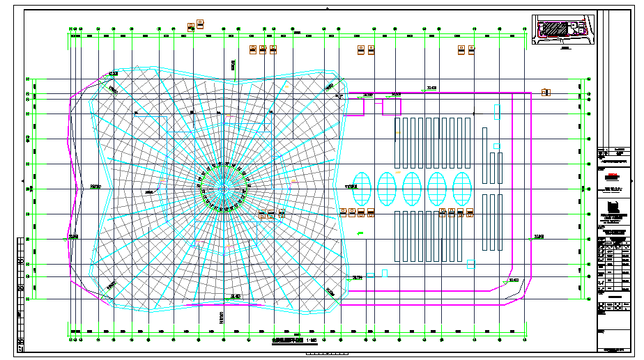 某三层商业办公楼建筑平面设计图纸（CAD）