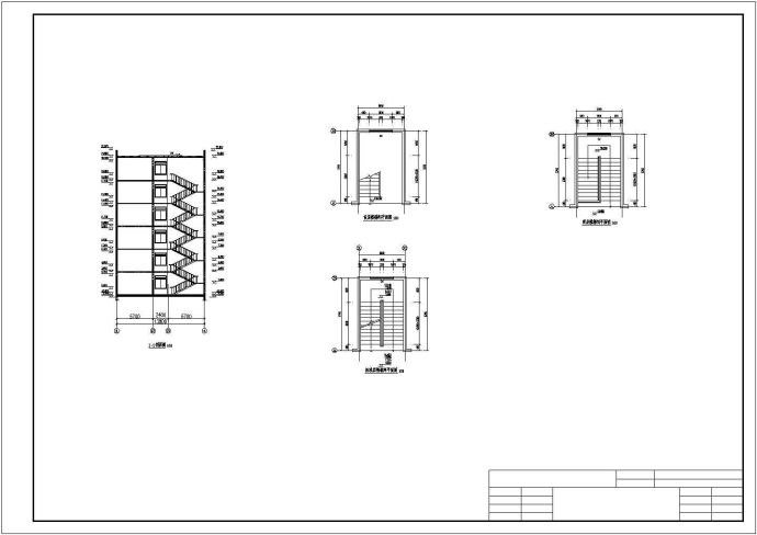 某5143平米六层框架办公楼毕业设计图纸（含计算书、建筑、结构图）_图1