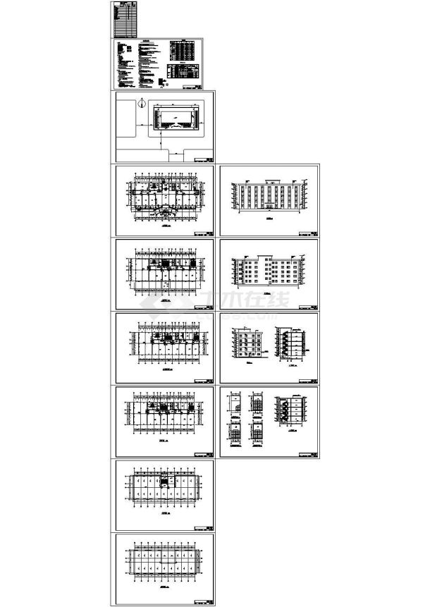 某5324㎡五层钢框架办公楼毕业设计全套图纸（计算书pdf、建筑、结构图）-图一