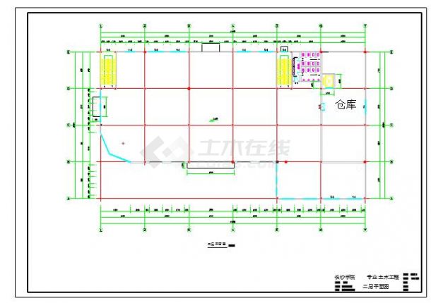 某3层百货商场全套设计施工图(含计算书，建筑图，结构图，周记，PKPM)-图二