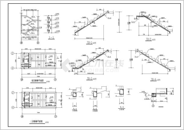 三层砖混结构住宅楼结构施工图（条形基础）-图二