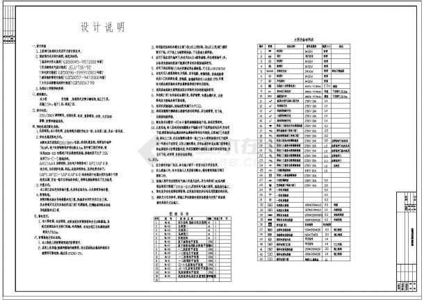 高层住宅楼电气设计图纸（15张）-图一