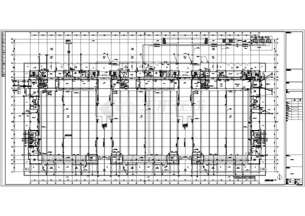 精品全套大型会展中心给排水CAD图纸-图一