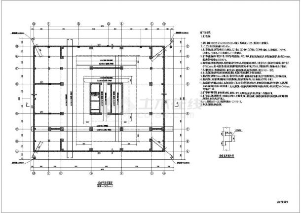 26层综合公寓楼带旋转餐厅框架剪力墙结构施工设计cad平面方案图-图一