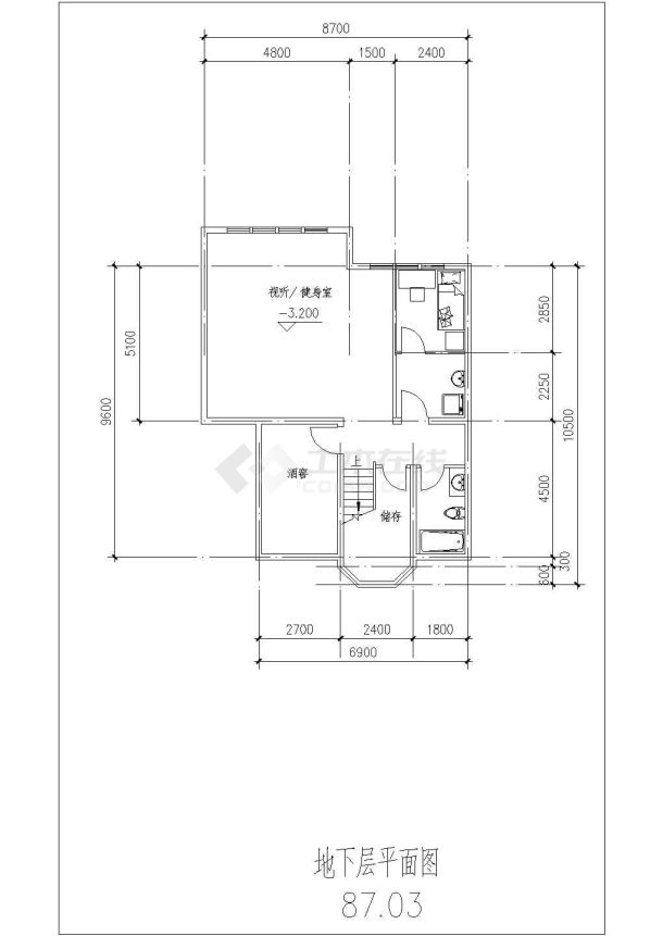 坡地独栋多层别墅建筑设计方案图，带效果图-图二