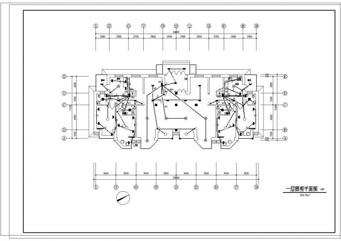 某教工住宅楼电气设计图纸（12张）_图1