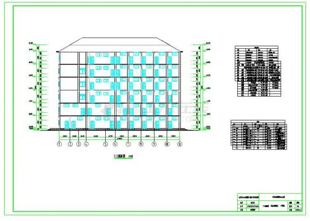 3413.34平米六层框架结构综合办公楼毕业设计（结构计算书、工程量计算表、预算书、CAD图纸11张）-图二