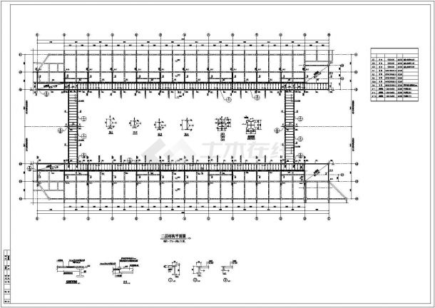 商业步行街景观改造钢结构建筑设计图纸（含详细设计说明）-图二