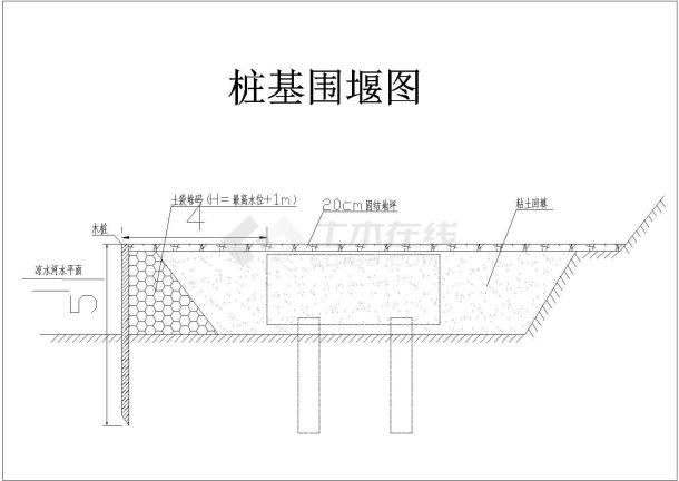 [北京]轨道交通跨河围堰施工方案-图一