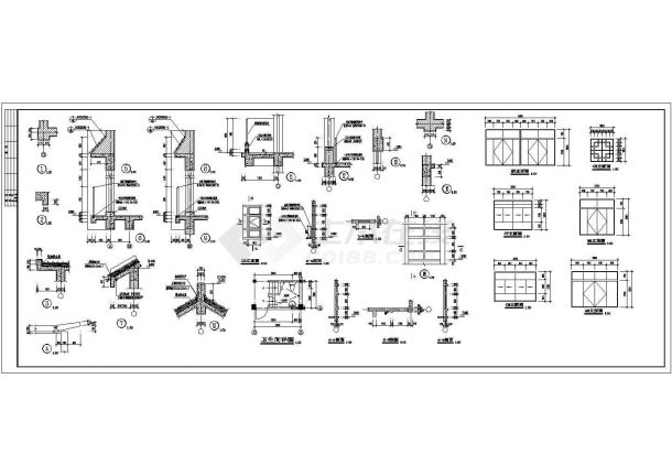 某两层框架结构商业街16#楼建筑设计cad图纸（含设计说明）-图二