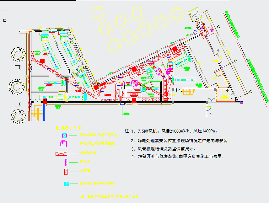 广州酒店厨房风机盘管空调图