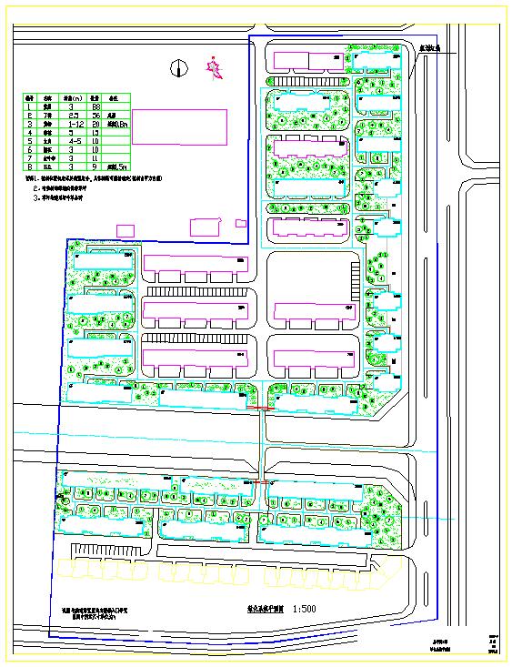 住宅小区绿化景观系统总平面cad设计施工图纸