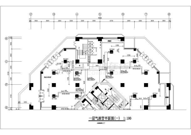 青岛31层综合楼暖通空调cad全套施工图-图二