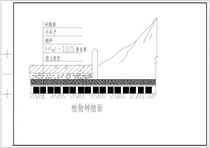 屋顶花园排水大样图给排水CAD图纸_图1